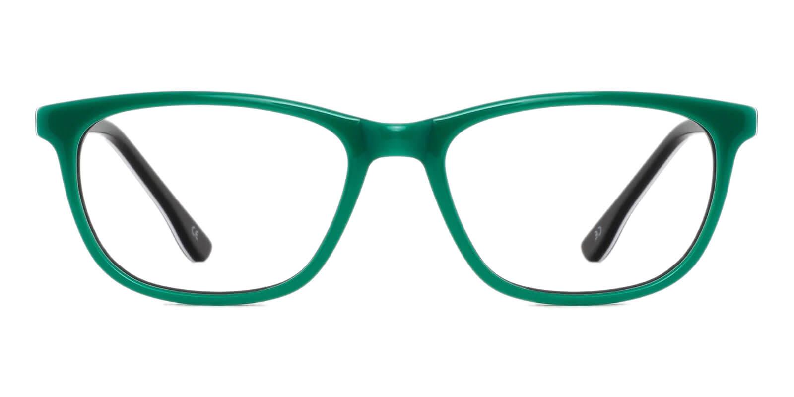 Machovec Green Acetate Eyeglasses , SpringHinges , UniversalBridgeFit Frames from ABBE Glasses
