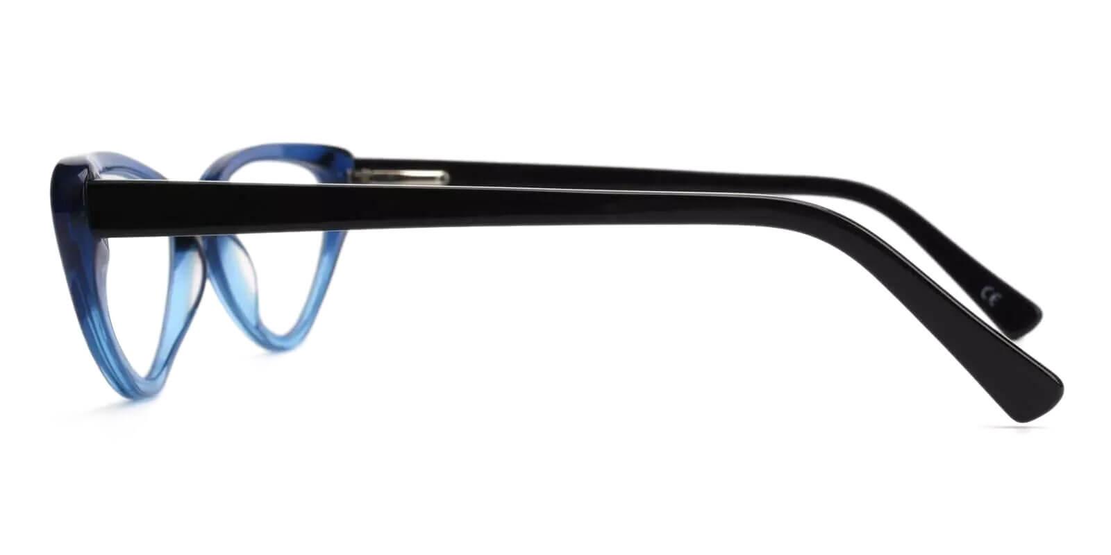 Hannah Blue Acetate Eyeglasses , SpringHinges , UniversalBridgeFit Frames from ABBE Glasses