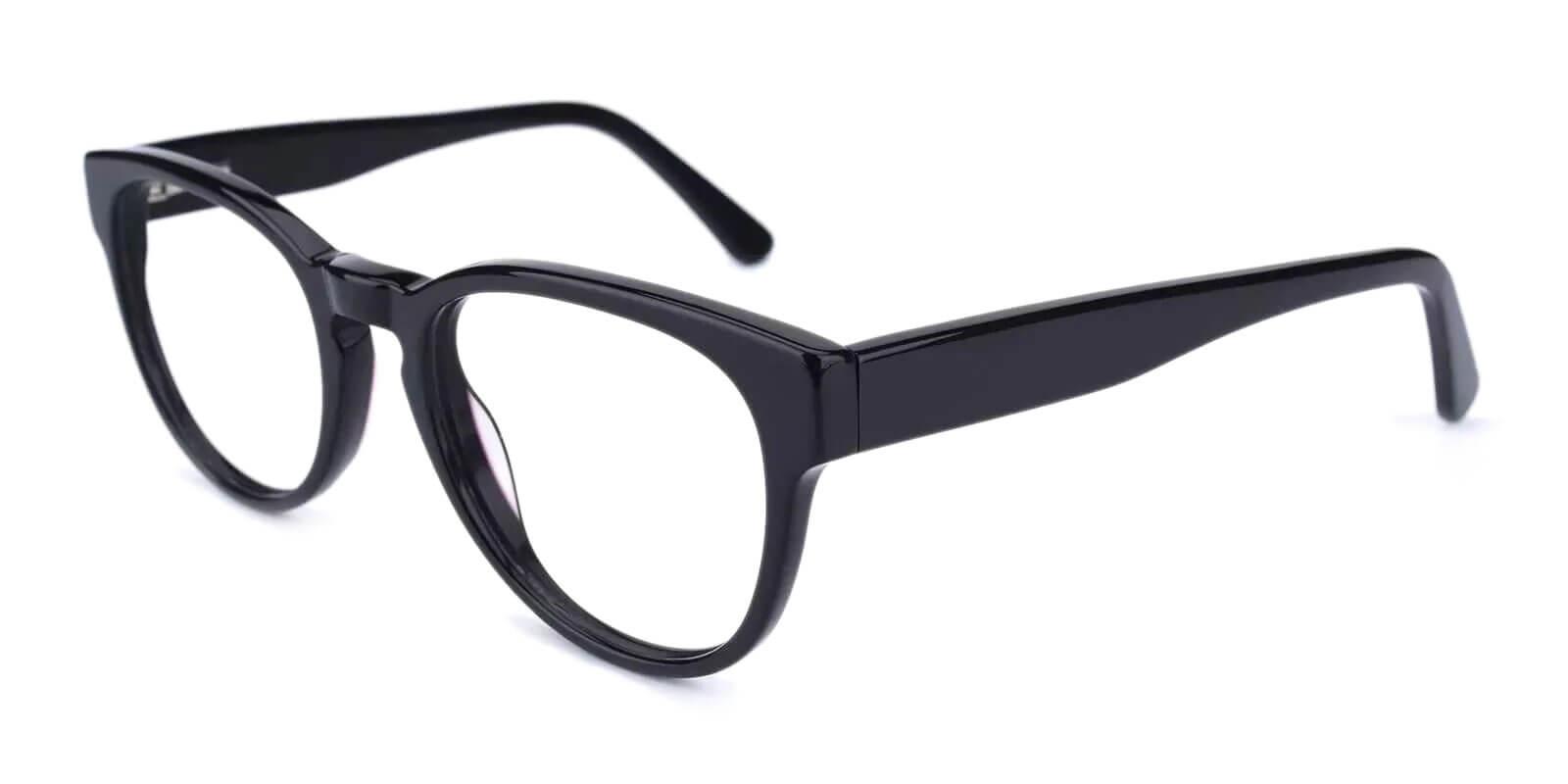 Aurora Black Acetate SpringHinges , UniversalBridgeFit , Eyeglasses , Fashion Frames from ABBE Glasses