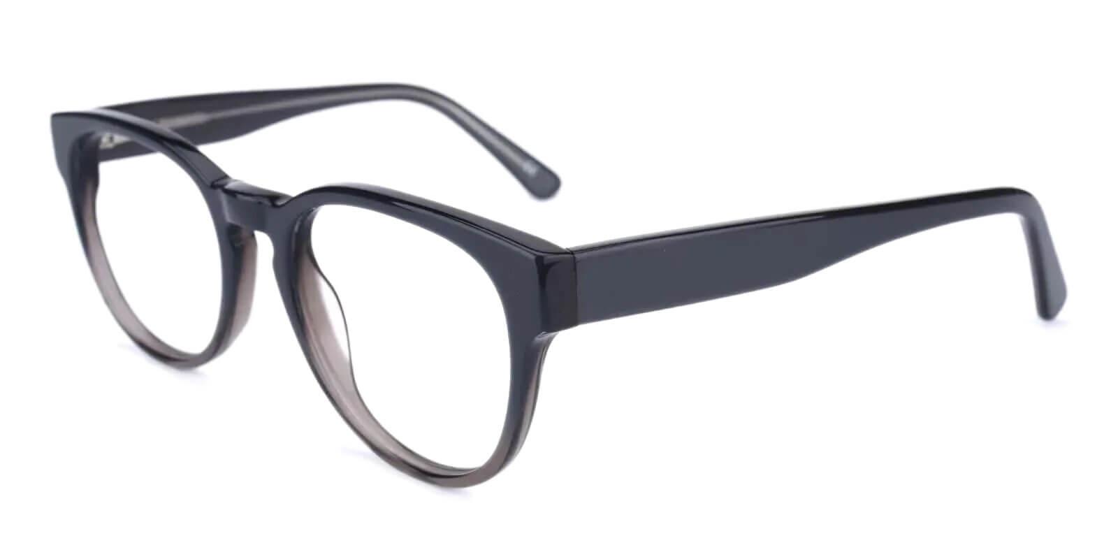 Aurora Gray Acetate Eyeglasses , Fashion , SpringHinges , UniversalBridgeFit Frames from ABBE Glasses
