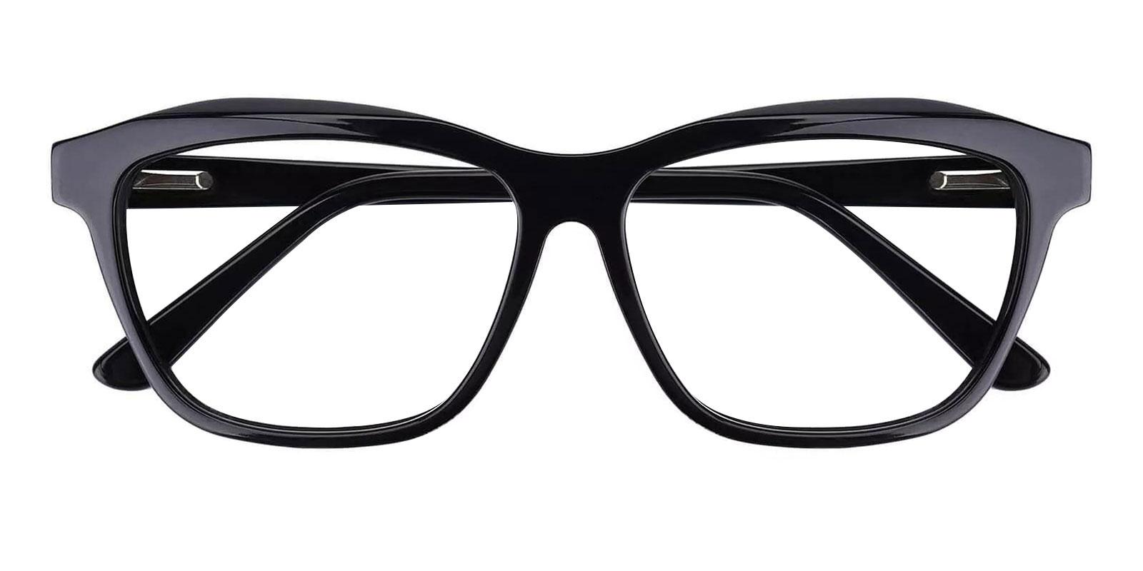Sonia Black Acetate Eyeglasses , SpringHinges , UniversalBridgeFit Frames from ABBE Glasses