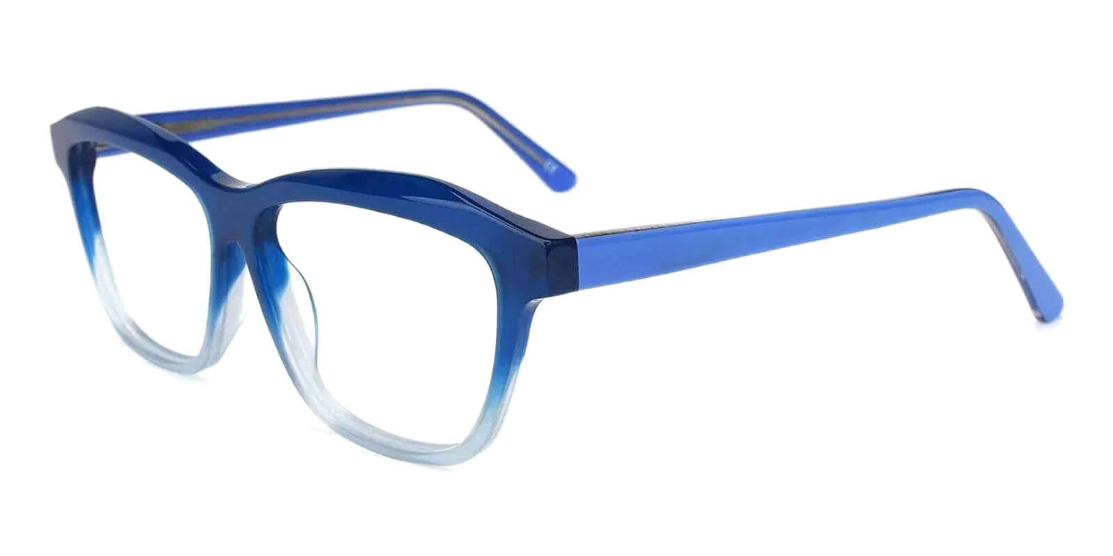 Sonia Blue Acetate Eyeglasses , SpringHinges , UniversalBridgeFit Frames from ABBE Glasses