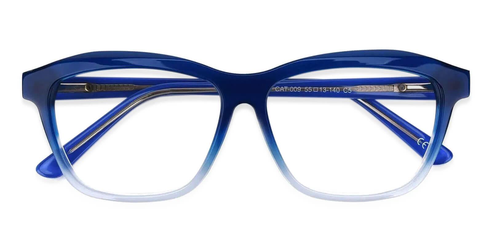 Sonia Blue Acetate Eyeglasses , SpringHinges , UniversalBridgeFit Frames from ABBE Glasses