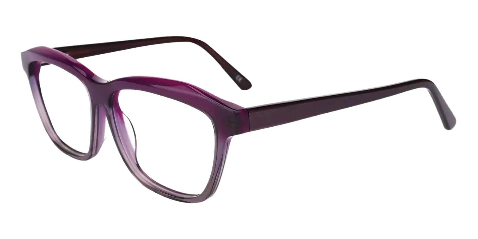 Sonia Purple Acetate Eyeglasses , SpringHinges , UniversalBridgeFit Frames from ABBE Glasses