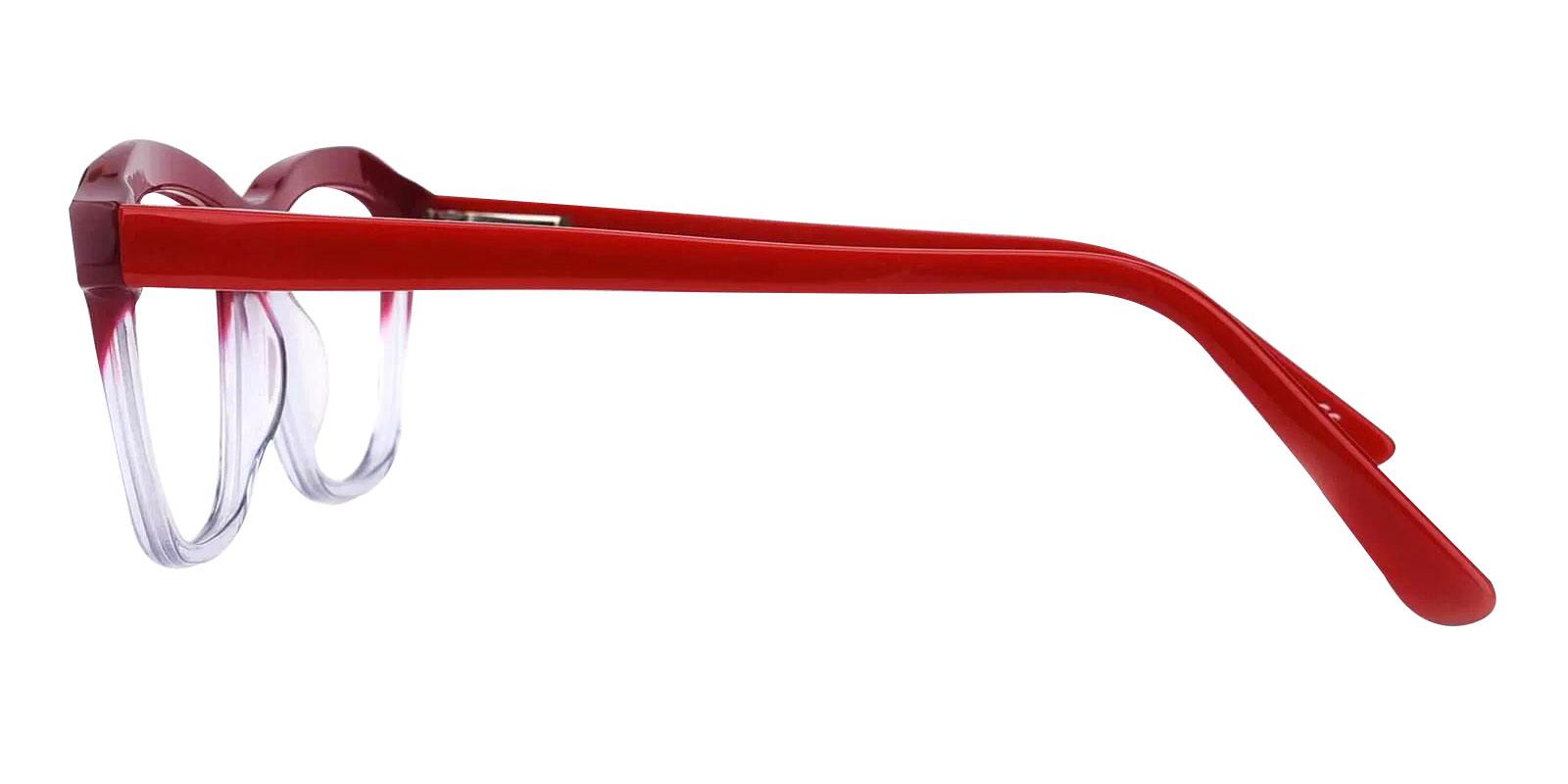 Sonia Red Acetate Eyeglasses , SpringHinges , UniversalBridgeFit Frames from ABBE Glasses