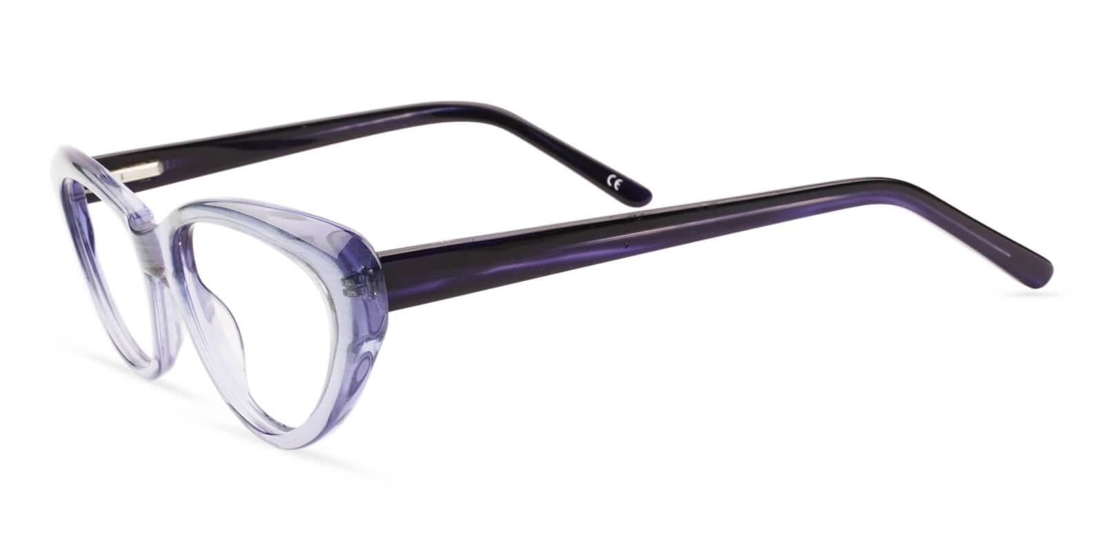 Irene Blue Acetate Eyeglasses , SpringHinges , UniversalBridgeFit Frames from ABBE Glasses