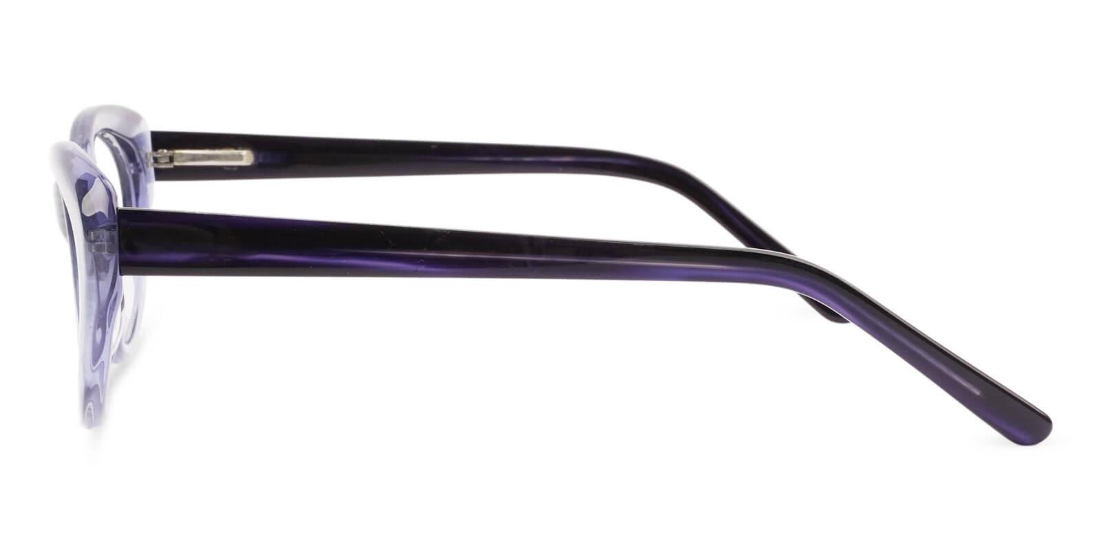 Irene Blue Acetate Eyeglasses , SpringHinges , UniversalBridgeFit Frames from ABBE Glasses