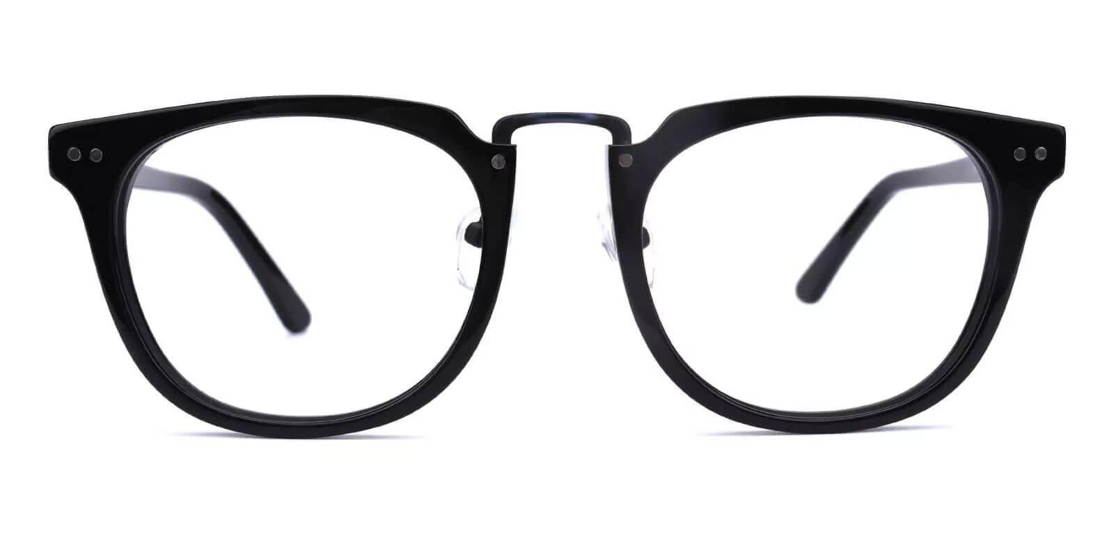 Latrobe Black Acetate Eyeglasses , NosePads Frames from ABBE Glasses