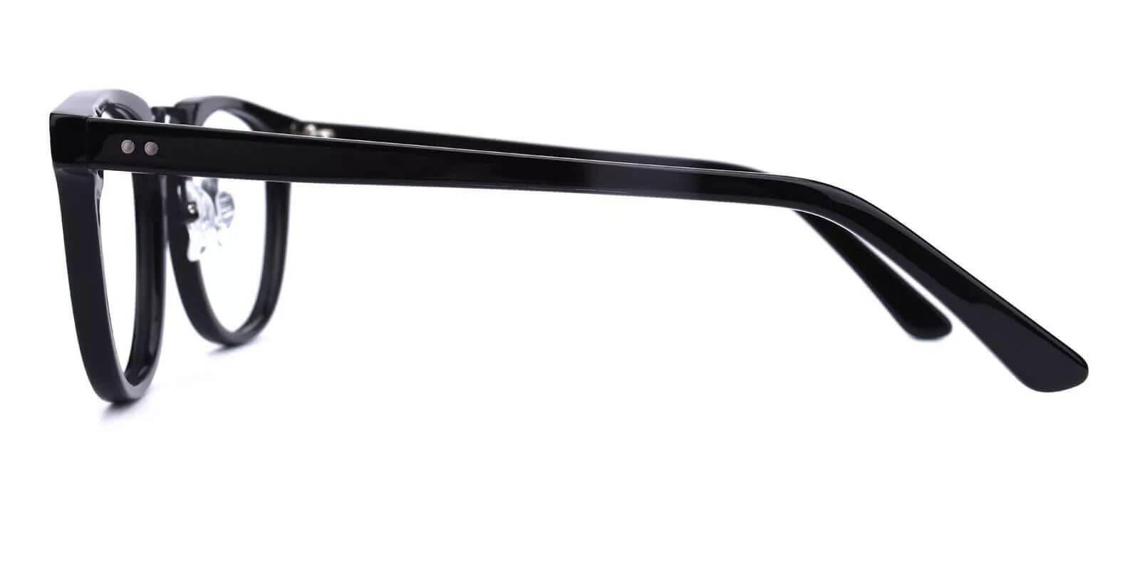 Latrobe Black Acetate Eyeglasses , NosePads Frames from ABBE Glasses