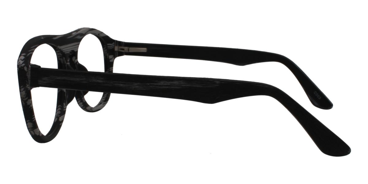 Square Glasses 180710002 Striped Acetate Eyeglasses , UniversalBridgeFit Frames from ABBE Glasses