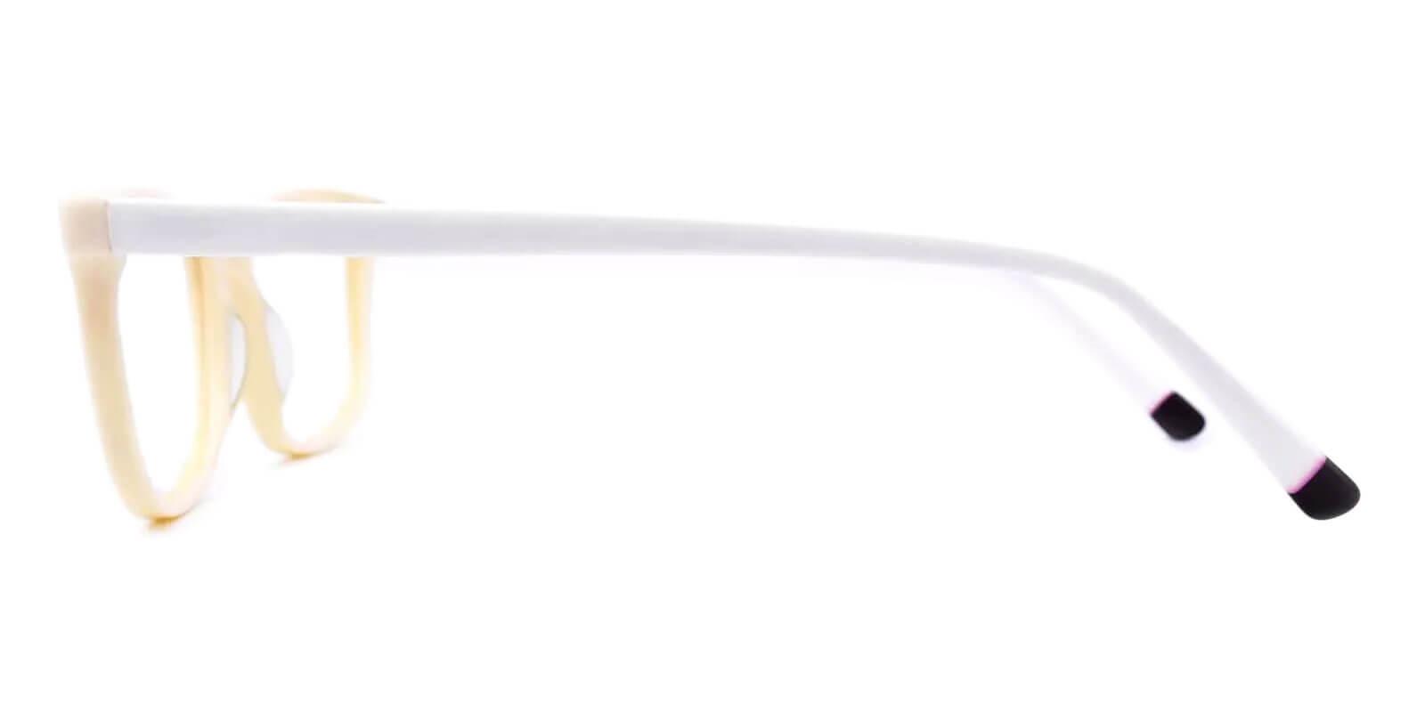 Leupp Corner White Acetate Eyeglasses , UniversalBridgeFit , SpringHinges Frames from ABBE Glasses
