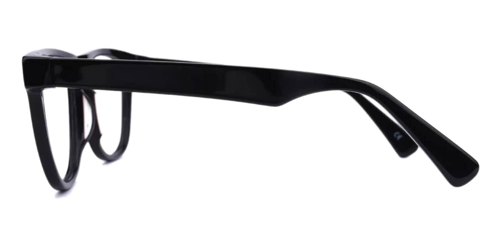 New Florence Black Acetate Eyeglasses , SpringHinges , UniversalBridgeFit Frames from ABBE Glasses
