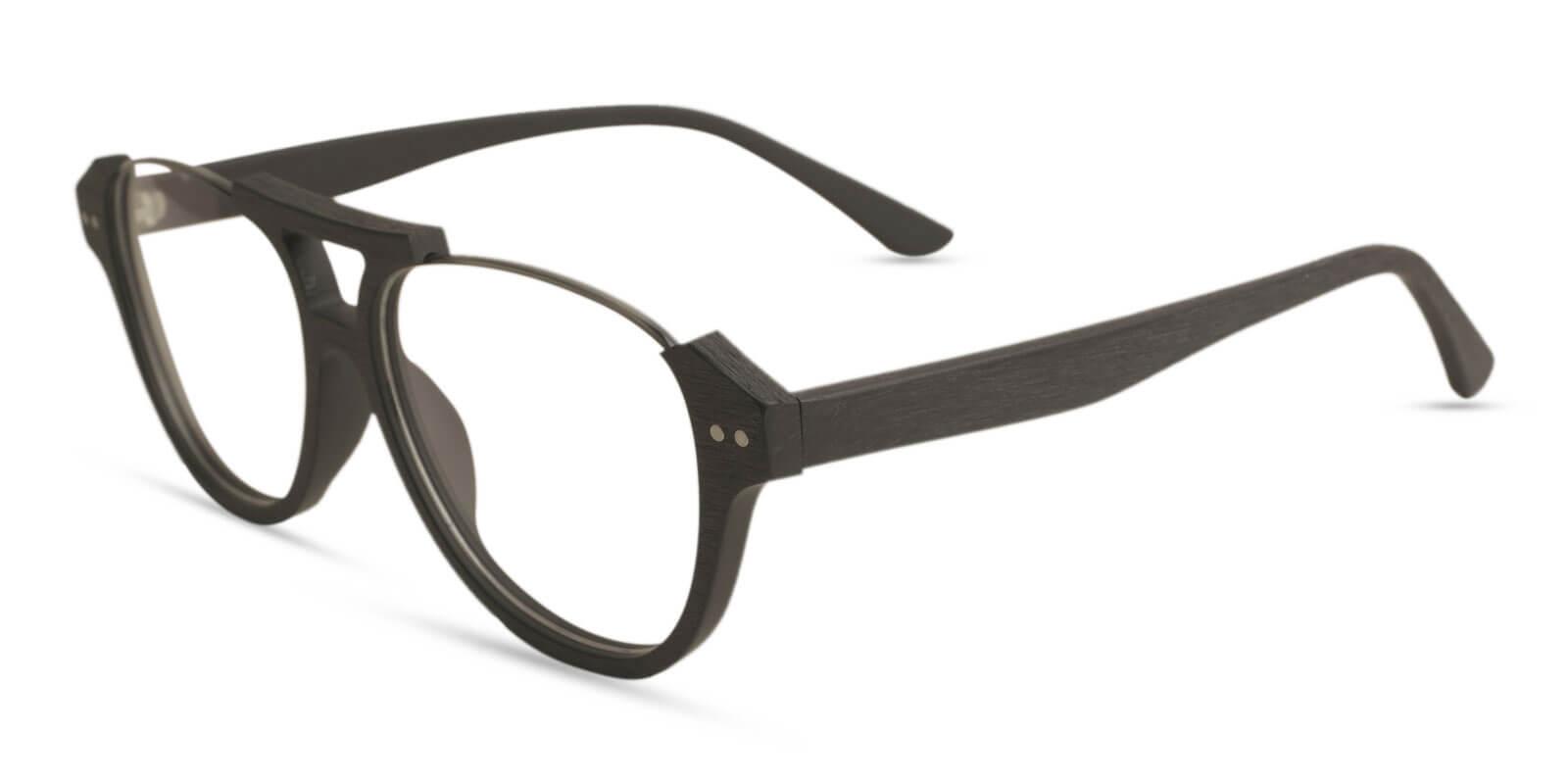 Ocean Gate Black Combination Eyeglasses , UniversalBridgeFit Frames from ABBE Glasses