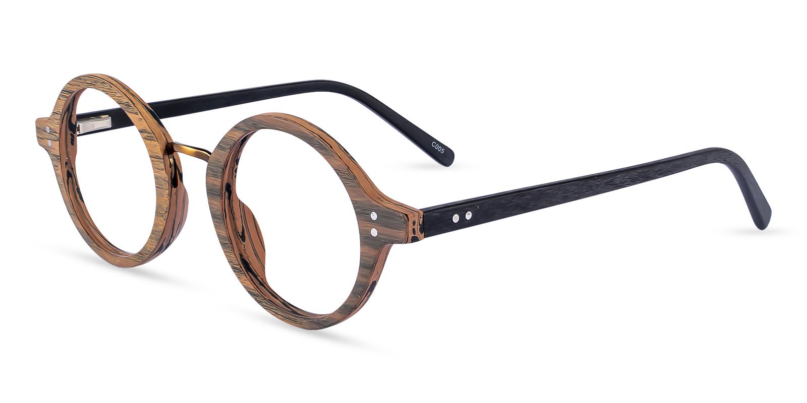 Piggott Brown Acetate Eyeglasses , SpringHinges , UniversalBridgeFit Frames from ABBE Glasses