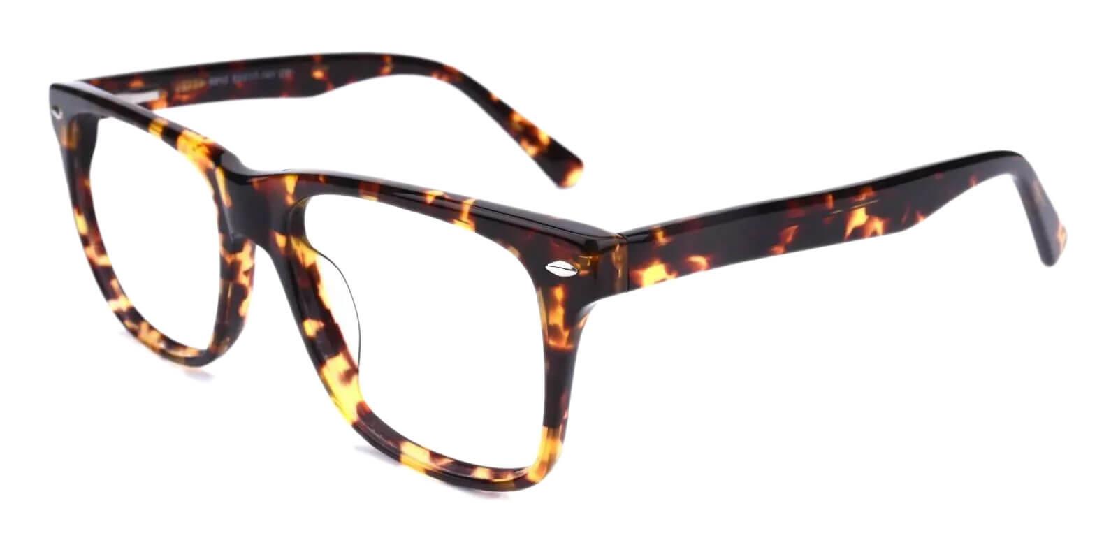 Montalvo Tortoise Acetate Eyeglasses , SpringHinges , UniversalBridgeFit Frames from ABBE Glasses