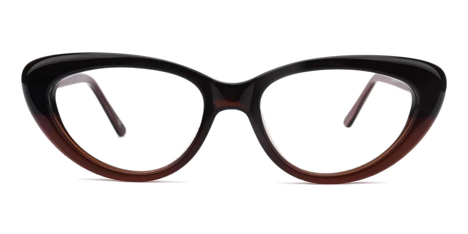 Stella Brown Acetate Eyeglasses , SpringHinges , UniversalBridgeFit Frames from ABBE Glasses