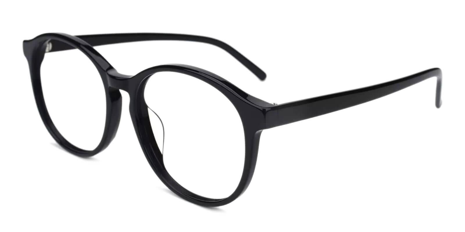 Wasco Black Acetate Eyeglasses , UniversalBridgeFit Frames from ABBE Glasses