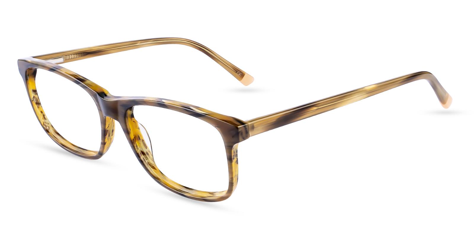Gilcres Striped Acetate Eyeglasses , SpringHinges , UniversalBridgeFit Frames from ABBE Glasses