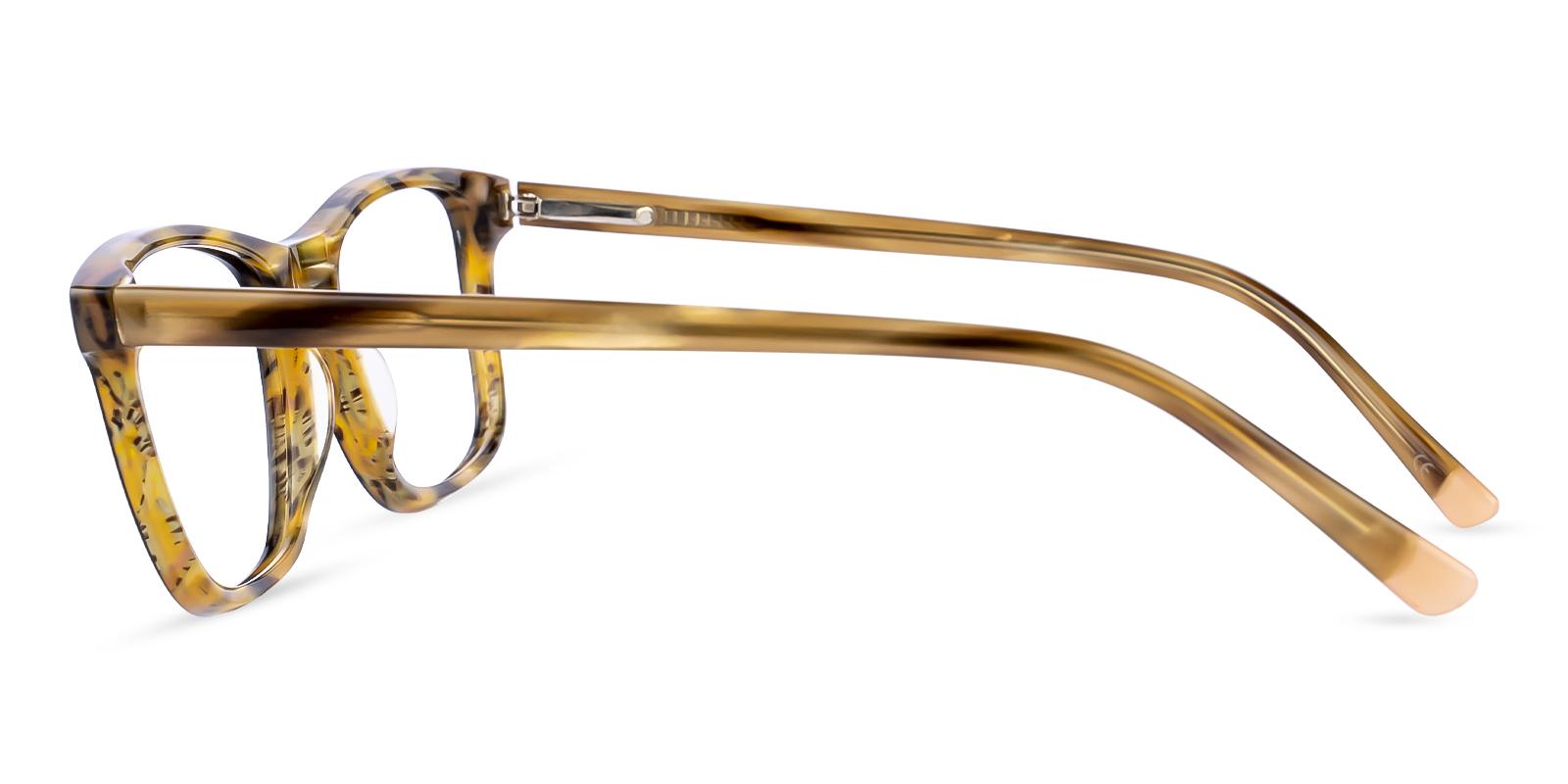 Gilcres Striped Acetate Eyeglasses , SpringHinges , UniversalBridgeFit Frames from ABBE Glasses