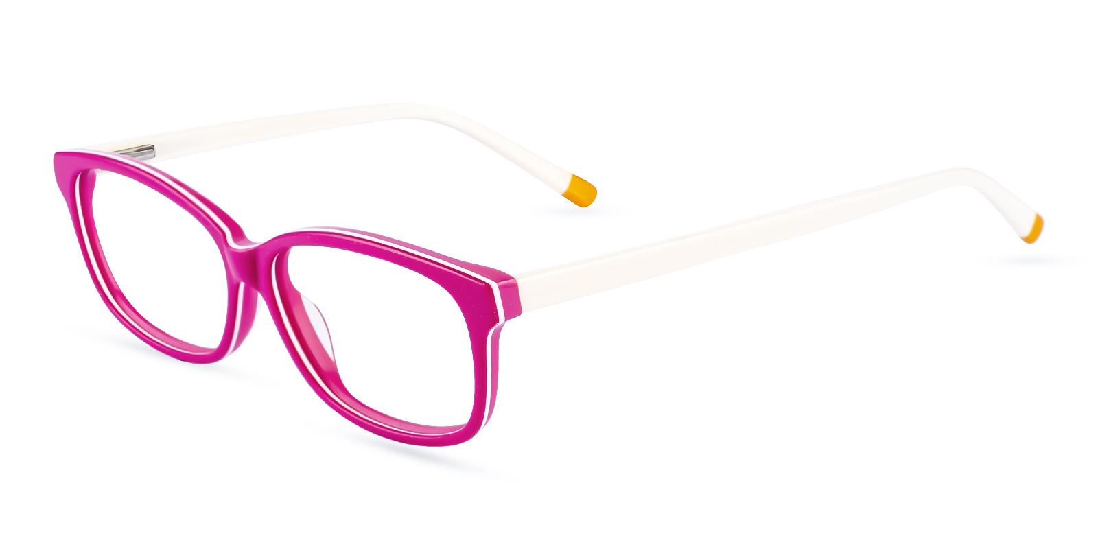 Levant Pink Acetate Eyeglasses , SpringHinges , UniversalBridgeFit Frames from ABBE Glasses