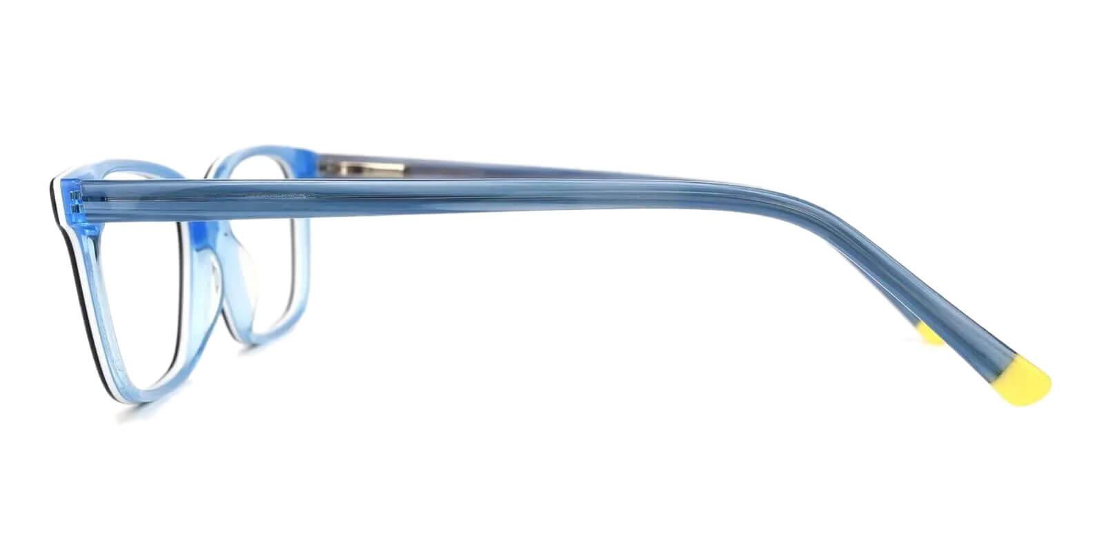 Lochloosa Blue Acetate Eyeglasses , SpringHinges , UniversalBridgeFit Frames from ABBE Glasses