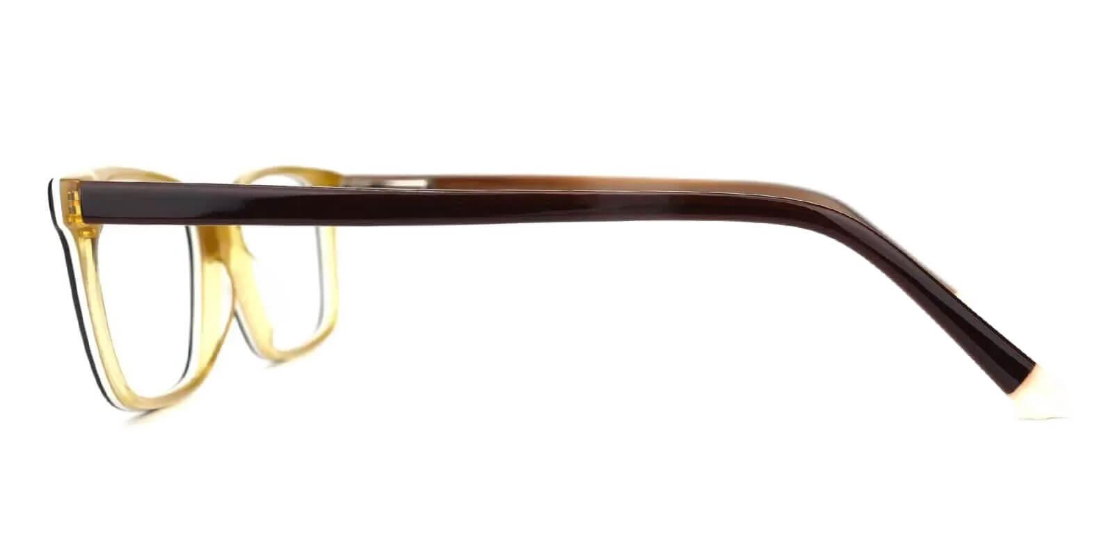 Lochloosa Brown Acetate Eyeglasses , SpringHinges , UniversalBridgeFit Frames from ABBE Glasses