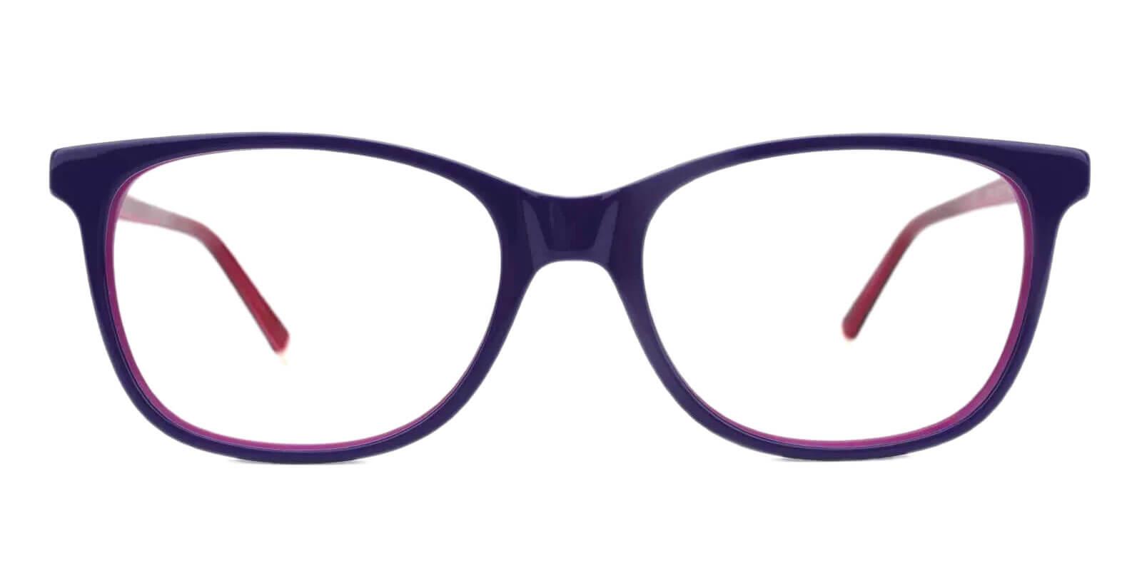 Hibbard Blue Acetate Eyeglasses , SpringHinges , UniversalBridgeFit Frames from ABBE Glasses