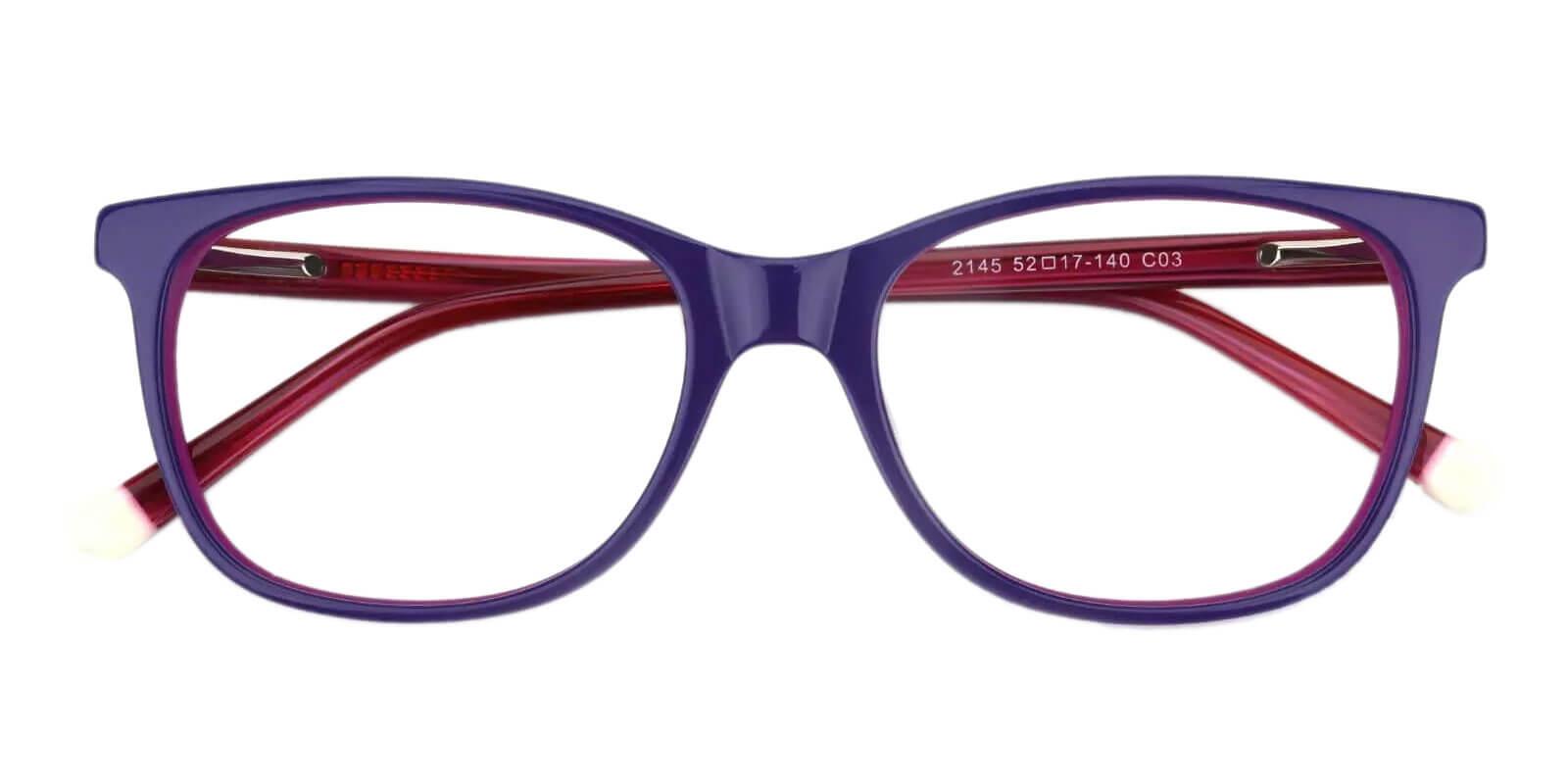 Hibbard Blue Acetate Eyeglasses , SpringHinges , UniversalBridgeFit Frames from ABBE Glasses
