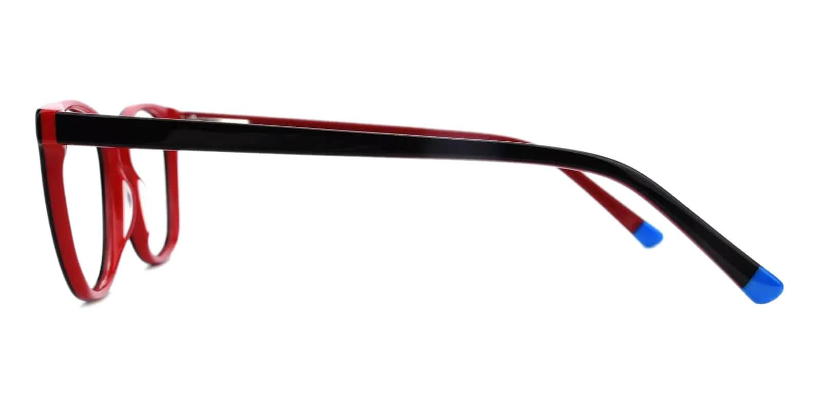 Hibbard Red Acetate UniversalBridgeFit , SpringHinges , Eyeglasses Frames from ABBE Glasses