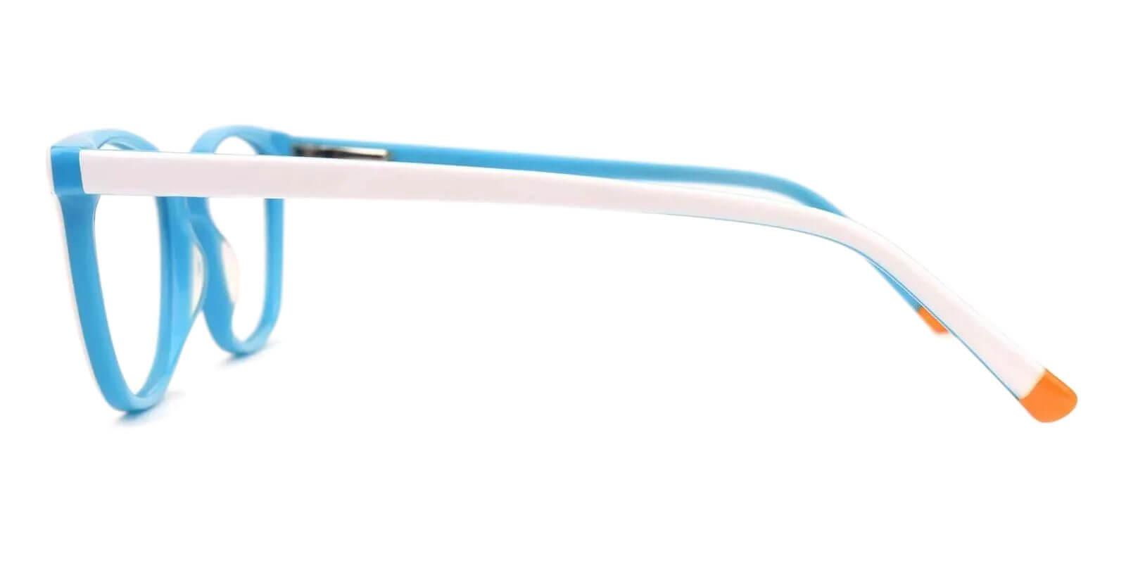 Hibbard White Acetate Eyeglasses , SpringHinges , UniversalBridgeFit Frames from ABBE Glasses