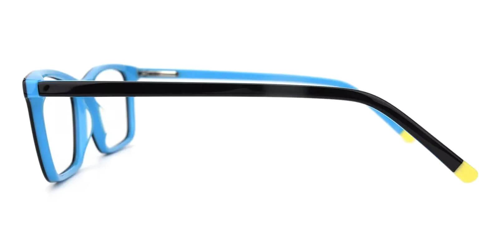 Quasqueton Blue Acetate Eyeglasses , SpringHinges , UniversalBridgeFit Frames from ABBE Glasses
