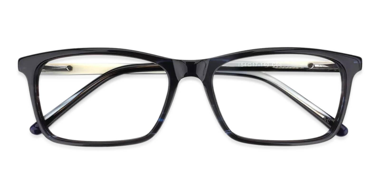 Quasqueton Striped Acetate Eyeglasses , SpringHinges , UniversalBridgeFit Frames from ABBE Glasses