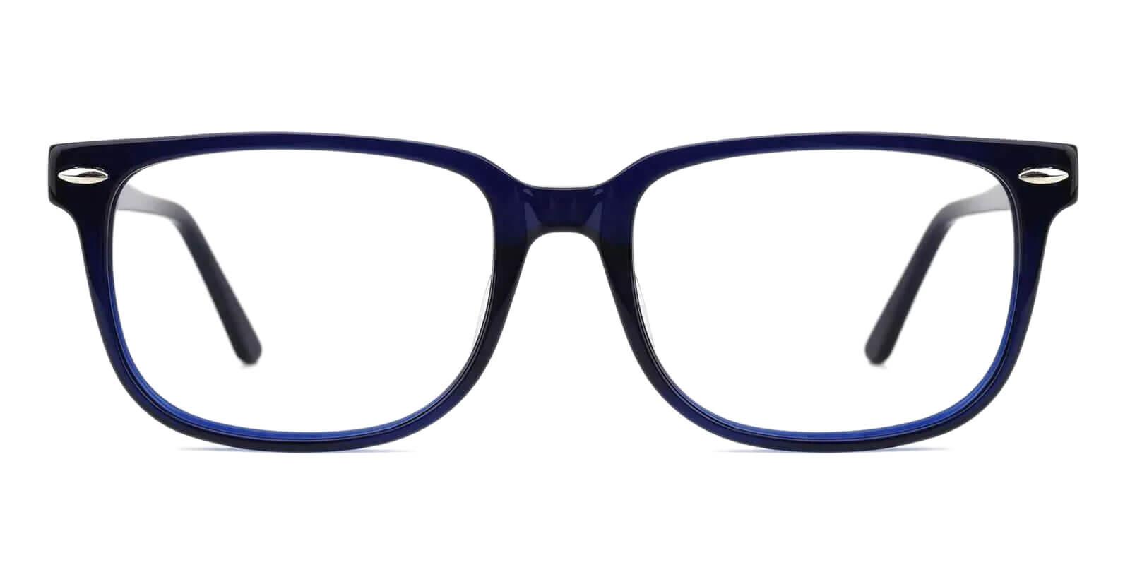 Christy Blue Acetate Eyeglasses , SpringHinges , UniversalBridgeFit Frames from ABBE Glasses