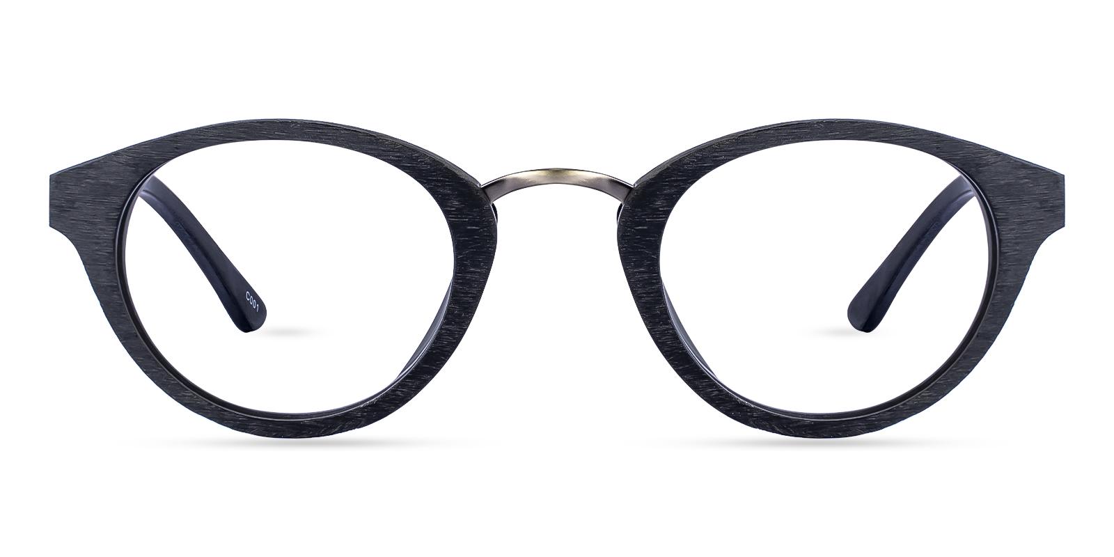 New Haven Black Acetate Eyeglasses , SpringHinges , UniversalBridgeFit Frames from ABBE Glasses