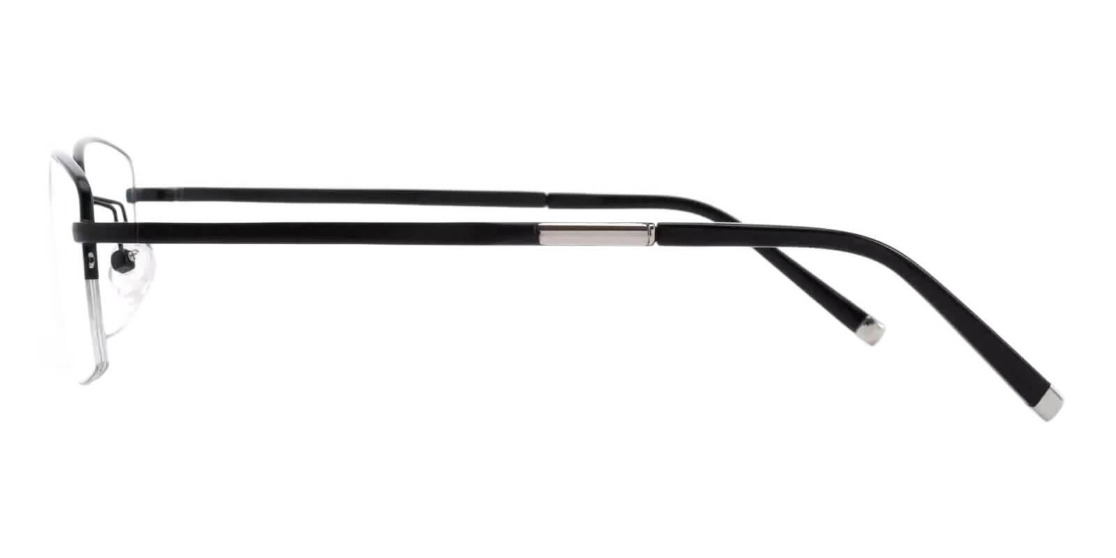 Noah Black Titanium Eyeglasses , NosePads Frames from ABBE Glasses
