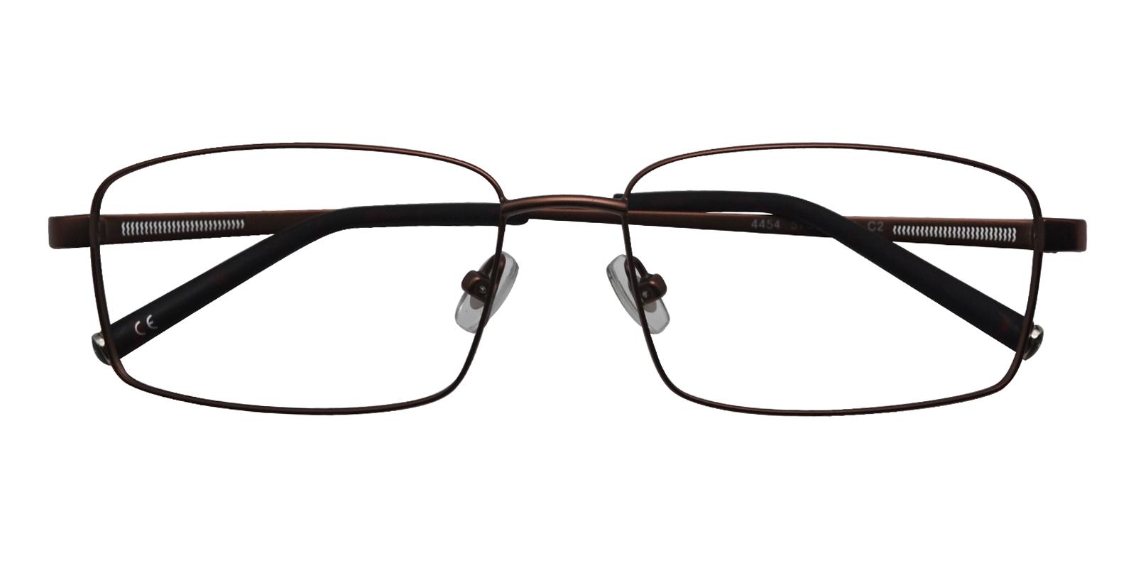 35.49 Brown Titanium Eyeglasses , NosePads Frames from ABBE Glasses