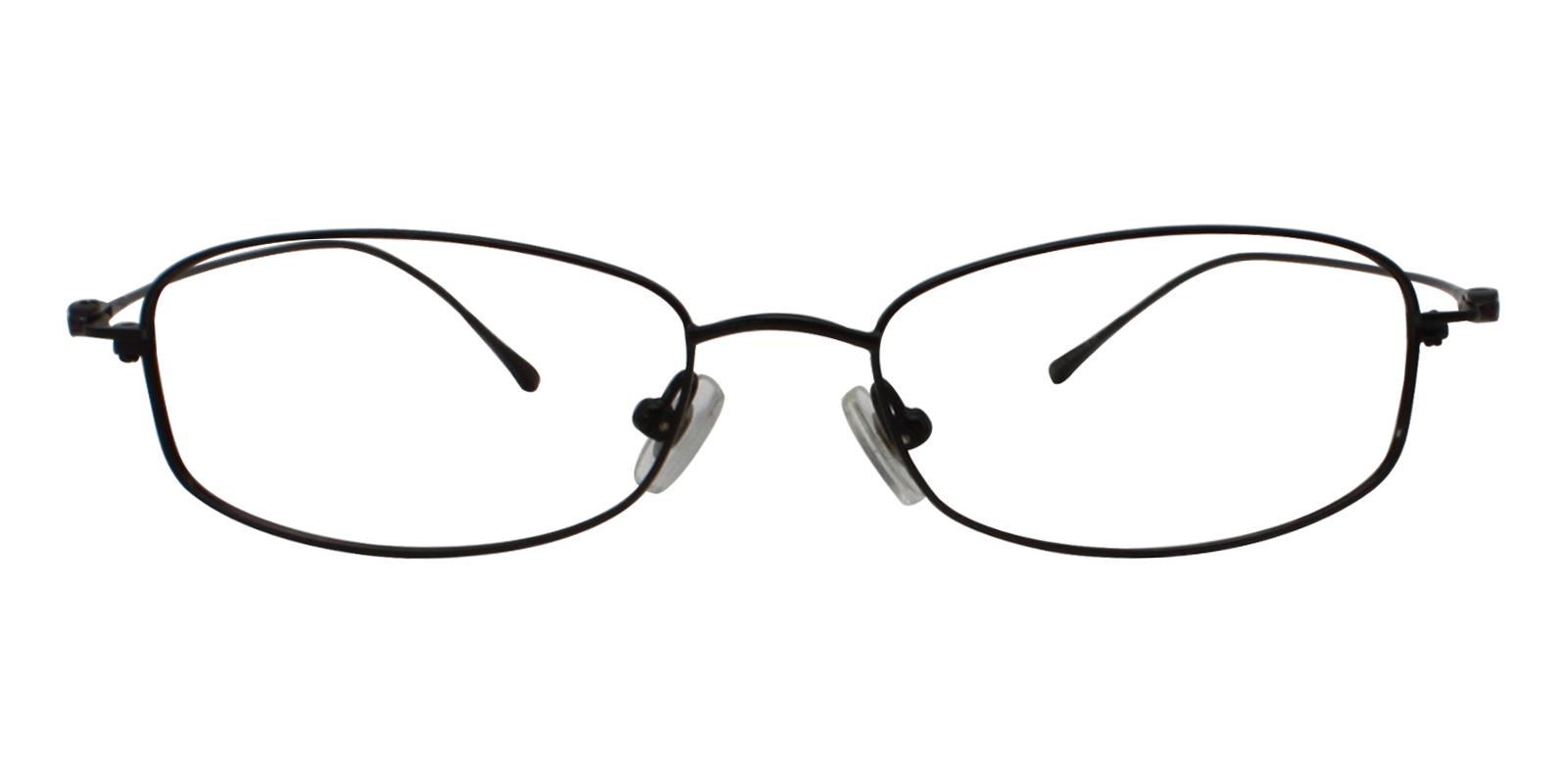 35.49 Black Titanium Eyeglasses , NosePads Frames from ABBE Glasses