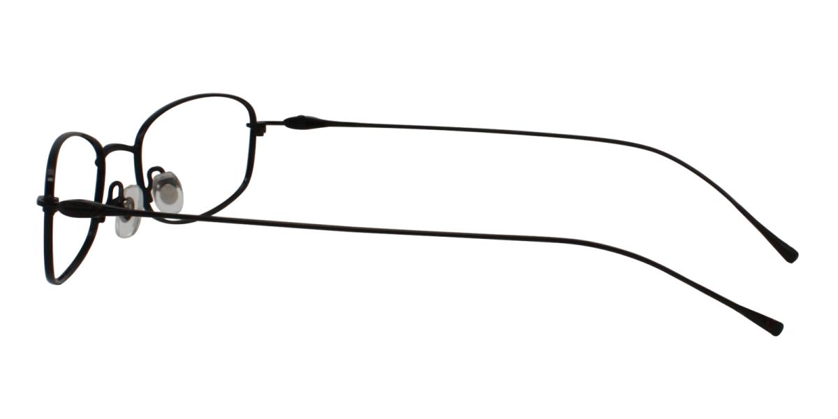 35.49 Black Titanium Eyeglasses , NosePads Frames from ABBE Glasses
