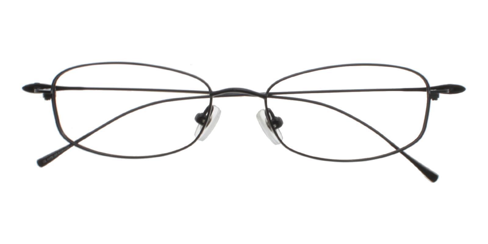 35.49 Black Titanium Eyeglasses , NosePads Frames from ABBE Glasses