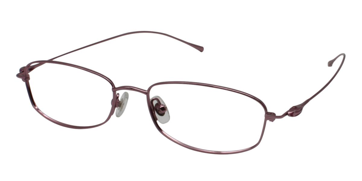 35.49 Pink Titanium Eyeglasses , NosePads Frames from ABBE Glasses