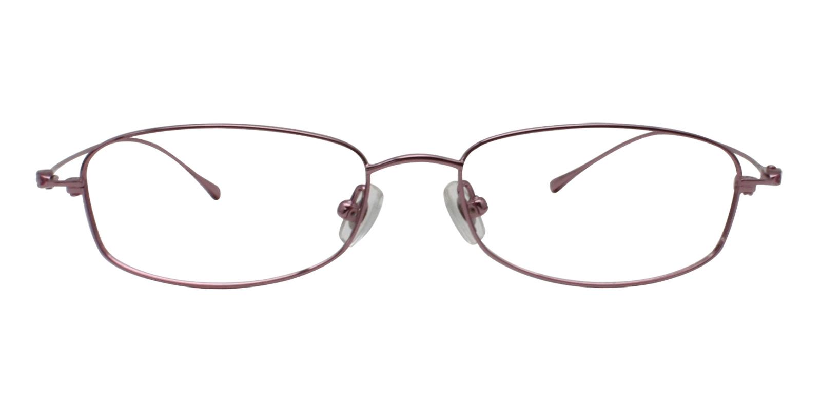 35.49 Pink Titanium Eyeglasses , NosePads Frames from ABBE Glasses