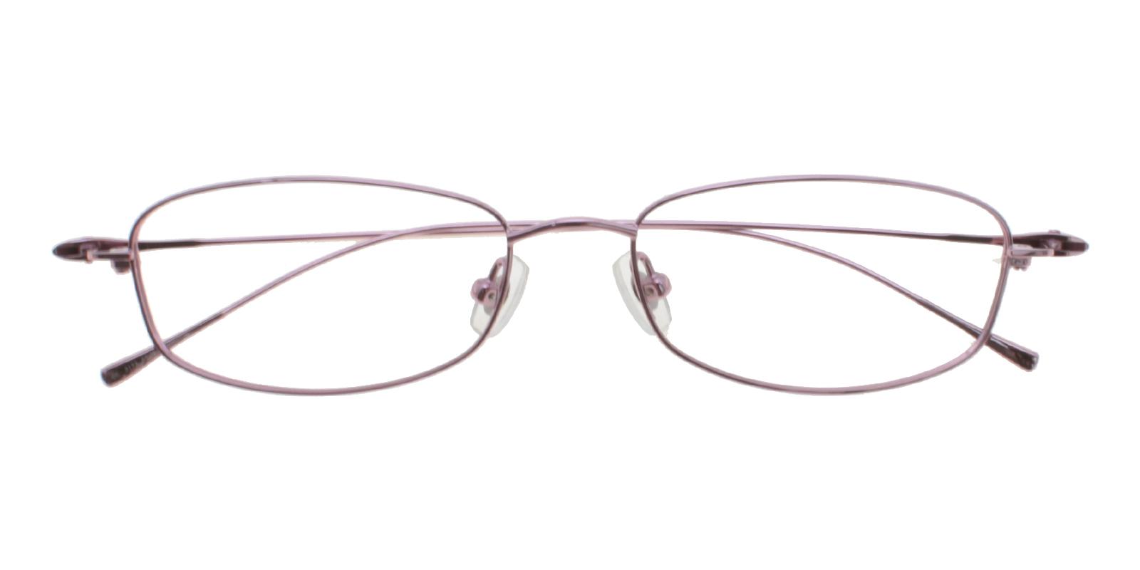 35.49 Pink Titanium Eyeglasses , NosePads Frames from ABBE Glasses