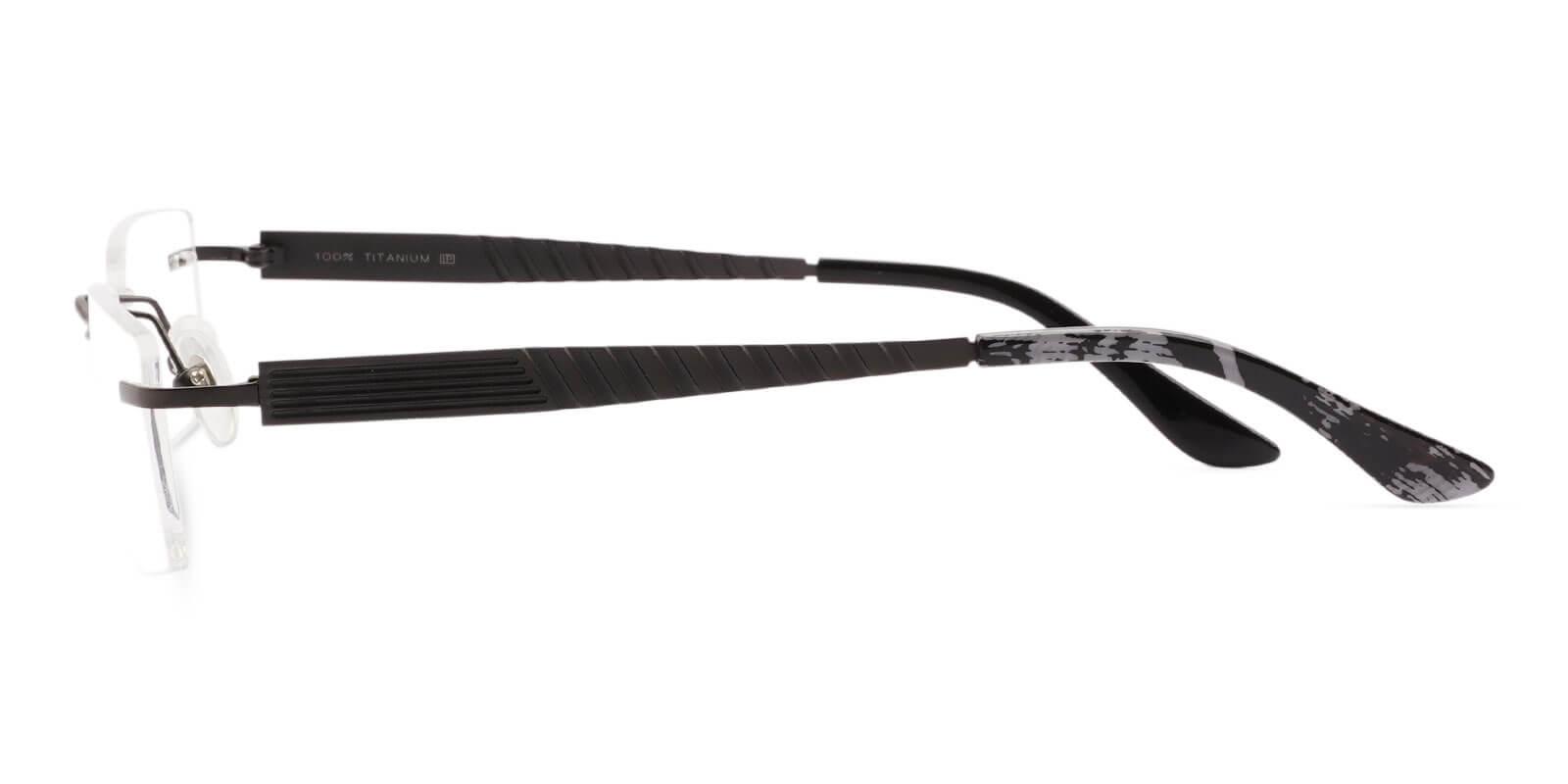 Bentonite Gun Titanium Eyeglasses , NosePads Frames from ABBE Glasses
