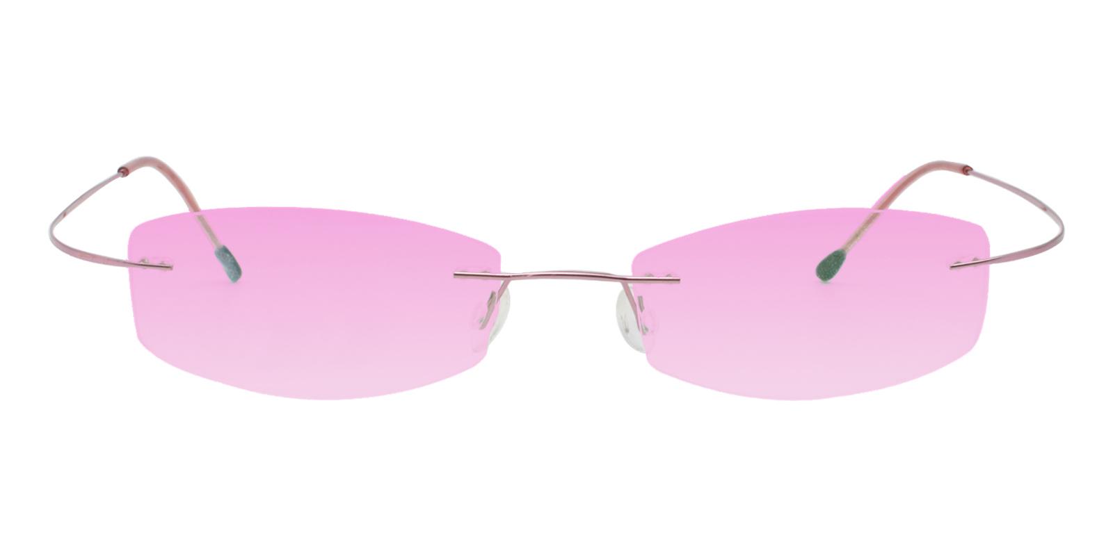 19.49 Pink Metal , Memory Eyeglasses , NosePads Frames from ABBE Glasses