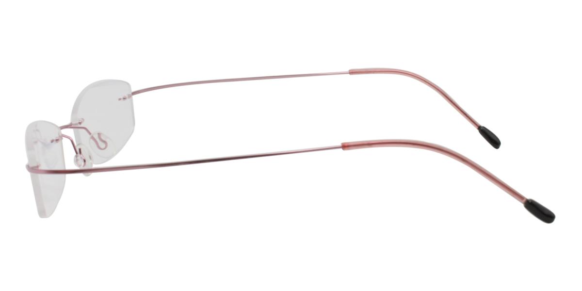 19.49 Pink Metal , Memory Eyeglasses , NosePads Frames from ABBE Glasses