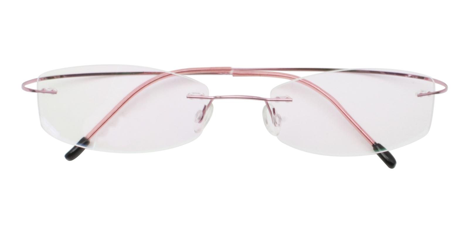 19.49 Pink Metal , Memory Eyeglasses , NosePads Frames from ABBE Glasses