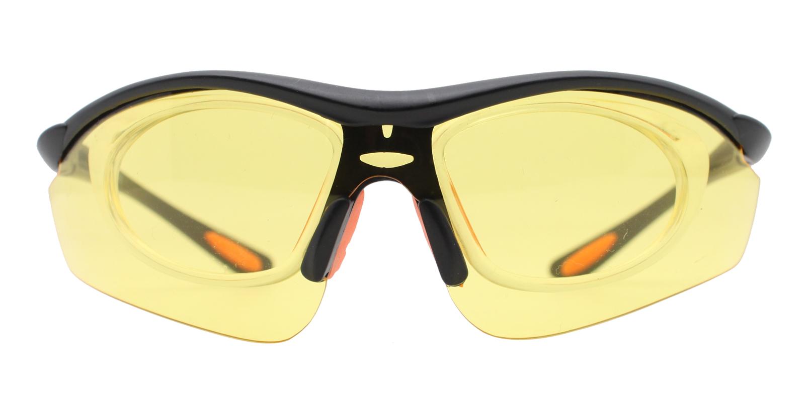 Gustavus Yellow Plastic SportsGlasses Frames from ABBE Glasses