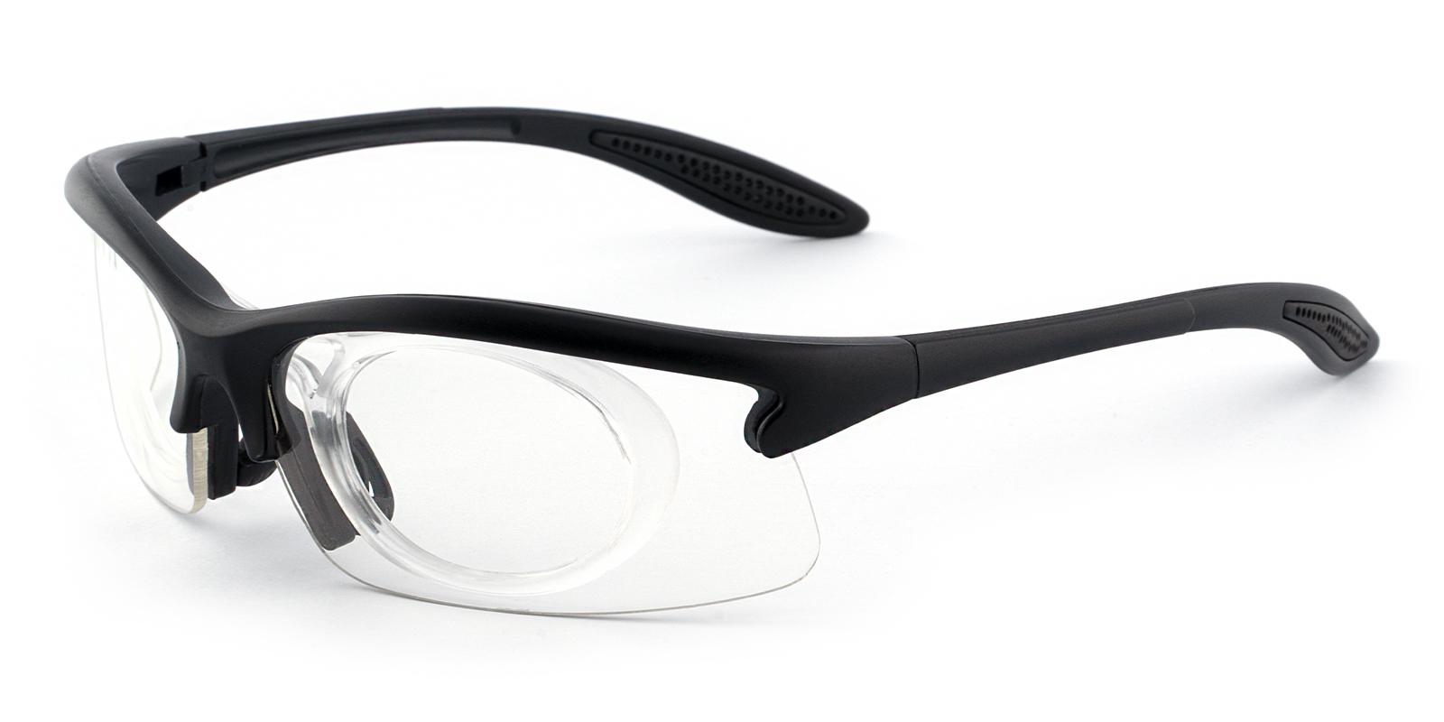 Guthrie Center Black Plastic SportsGlasses Frames from ABBE Glasses