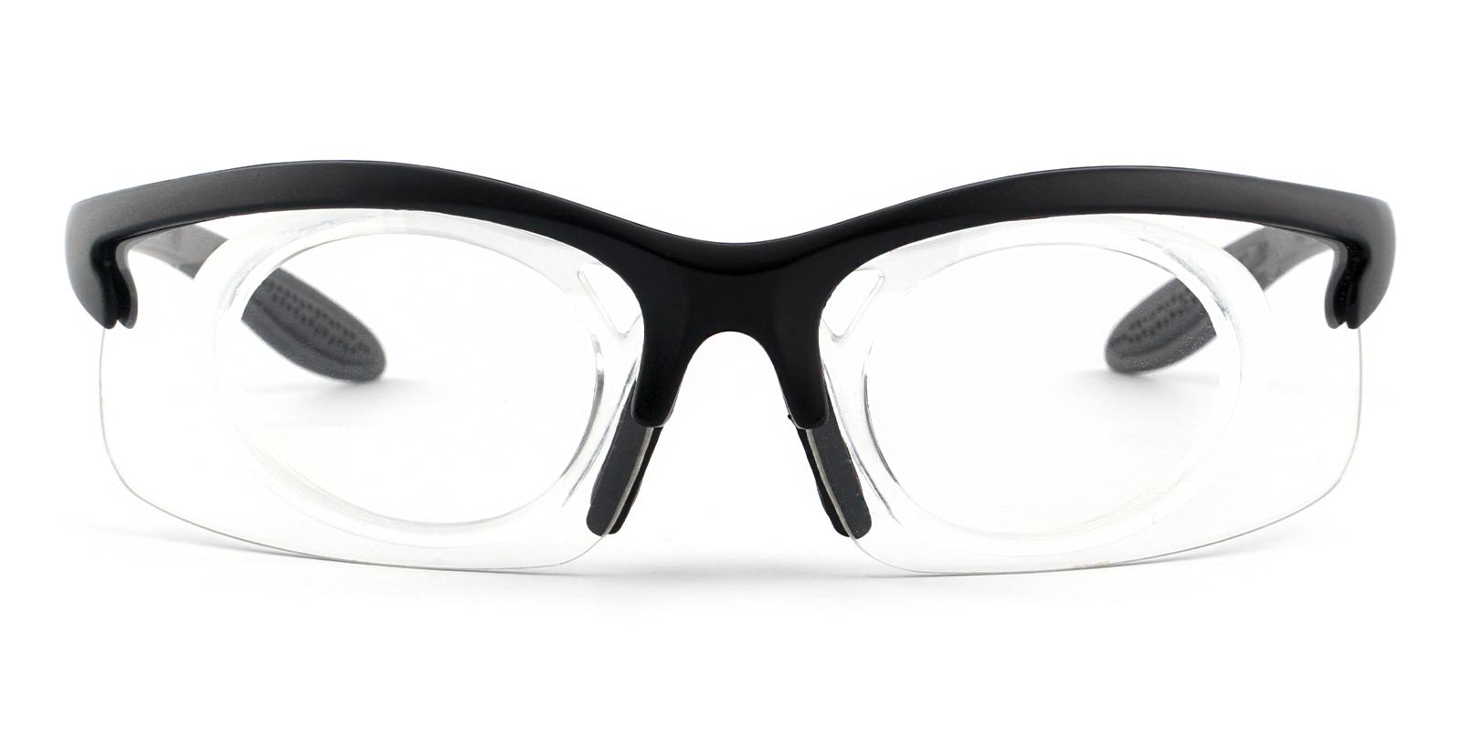 Guthrie Center Black Plastic SportsGlasses Frames from ABBE Glasses