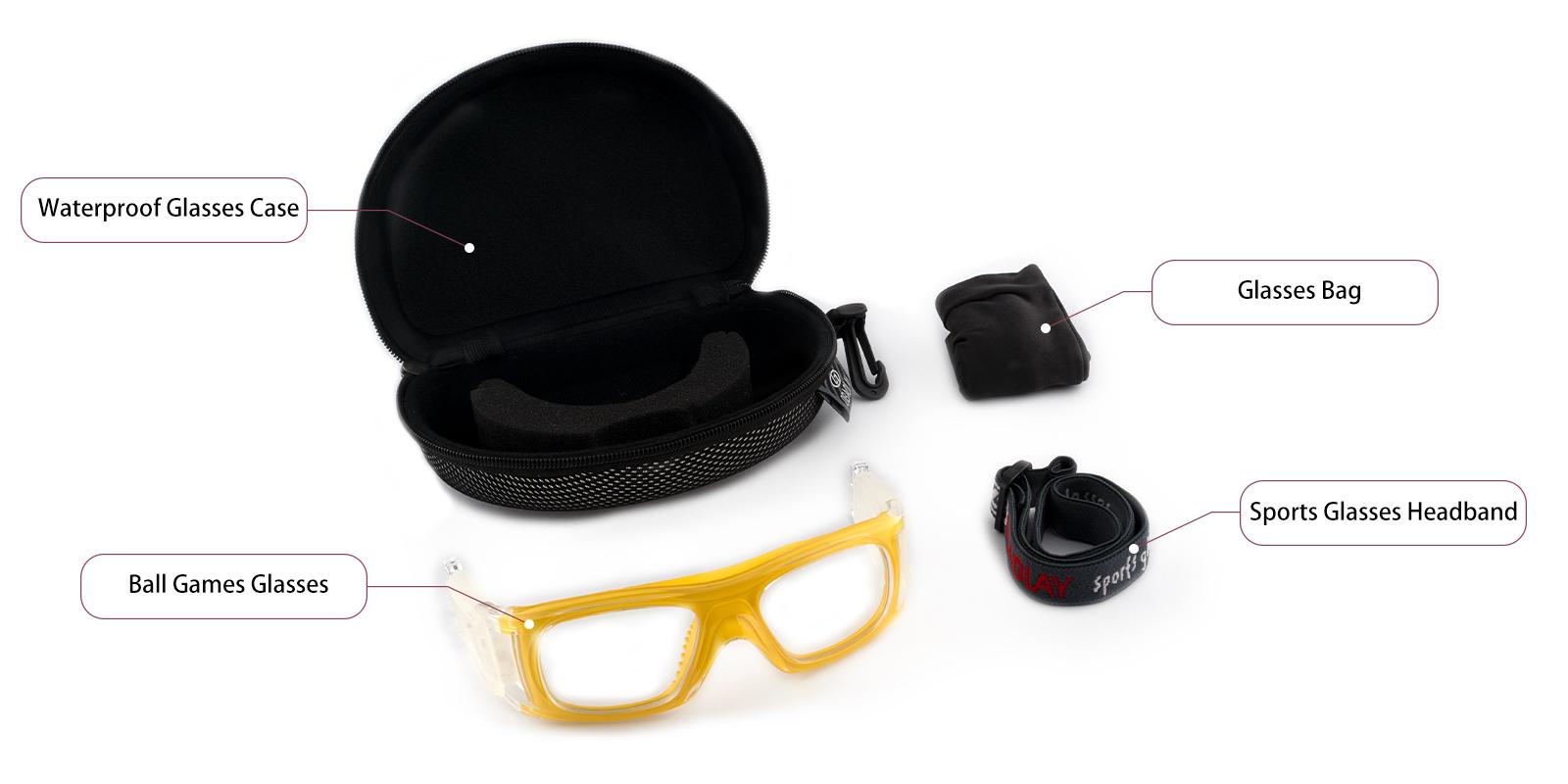 Christopher Yellow Plastic Eyeglasses , SportsGlasses Frames from ABBE Glasses
